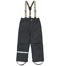 Mikk-Line Ski Pants w. Suspenders - Black