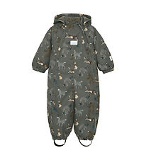 Minymo Schneeanzug - AOP - Dark Gold Grey