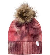 Minymo Beanie - Fixed Pom Pom - Withered Rose w. Pom-Pom