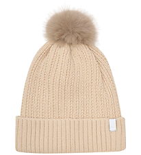 Minymo Beanie - Sandshell w. Pom-Pom