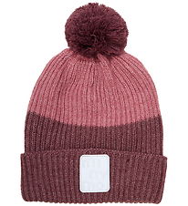 Minymo Beanie - 2-layer - Catawba Grape w. Pom-Pom