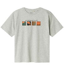 Name It T-shirt - NkmOrland - Grey Melange