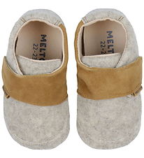 Melton Hausschuhe - Beige Melange
