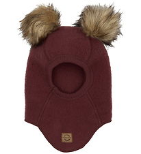 Mikk-Line Balaklava - Ull - Enkel - Rum Russin m. Tofs