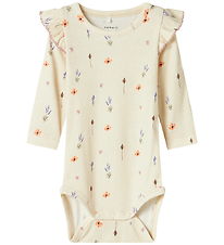 Name It Bodysuit l/s - NbfOhio - Peyote Melange