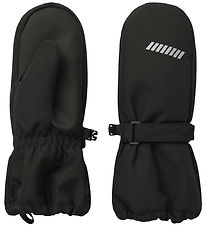 Name It Mittens w. Wool fleece - NknSnow10 - Black