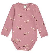 Müsli Bodysuit l/s - Christmas - Nostalgia Rose/Cabernet/Conditi