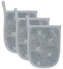 Müsli Waschlappen - 3er-Pack - 14x18 cm - Jasmin Blue