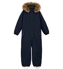 Color Kids Vinteroverall - Overall med Fake Fur - Total Eclipse