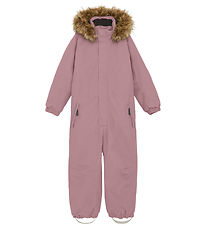 Color Kids Vinteroverall - Overall med Fake Fur - Woodrose