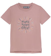 Color Kids T-shirt - v. Tryck - Woodrose