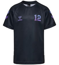 Hummel T-paita - hmlSHIMMER - Black/Cayenne