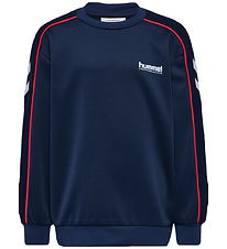 Hummel Collegepaita - hmlJR - Lukittava kauluspaita - Dress Blue