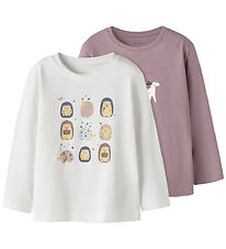 Name It Bluse - NmfVeen - 2er-Pack - Fliegenpilz/Bright White/Ig