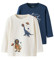 Name It Bluse - NmmVictor - 2er-Pack - Insignia Blue/Cloud Tänze