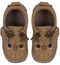 Melton Soft Sole Leather Shoes - Noos - Owl - Biscuit