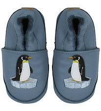 Melton Soft Sole Leather Shoes - Penguin - Captain's Blue