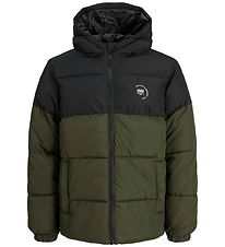 Jack & Jones Puffer Jacket - JjmAze - Rosin/BLOCKING WITH White