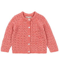 Konges Sløjd Cardigan - Wool- Knitted - Isa - Pink w. Pointelle