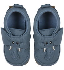Melton Slippers - Elephant - Blue Mirage