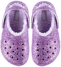 Crocs Sandalen - Clsc Lined Chunky Glitter - Purple Moon
