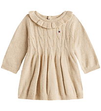 Tommy Hilfiger Kleid - Strick - Kabel - Malzmilch Heather