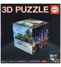 Educa 3D Puzzlespiel - 216 Teile - Würfel Travel