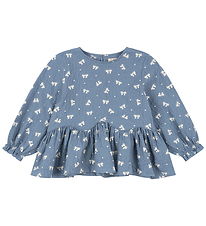 Konges Sløjd Bluse - Vida - Bouclé Blue