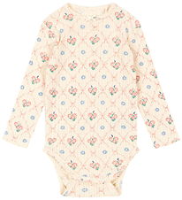 Konges Sløjd Bodysuit l/s - Minnie - Fleur Decor
