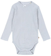 Konges Sløjd Bodysuit l/s - Minnie - Gray Dawn