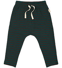 Petit Piao Trousers - Rib - Modal - Dark Sea/Coffee Bean