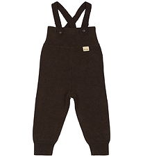Petit Piao Trousers w. Suspenders - PPDay - Knitted - Coffee Bea