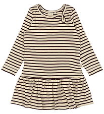 Petit Piao Kleid - Rib - Modal - Dark Grape/Off White