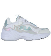 Fila Schuhe - Collene Logo - Weiß/Silber/Blue Haze
