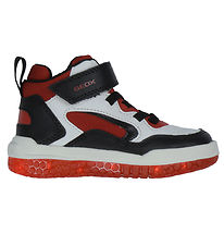 Geox Stiefel m. Licht - Summerlicht - White/Rot