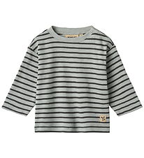 Wheat Blouse - Dallas - Soft Blue Stripe
