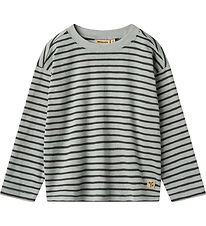 Wheat Blouse - Dallas - Soft Blue Stripe