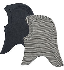Wheat Balaclava - Wool - 2-Pack - Felix - Navy Stripe