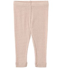 Leggings - Laine Wheat - Modèle de trous - Agi - Pale Lilac