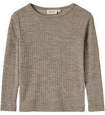 Wheat Blouse - Wool - Alfie - Khaki Melange