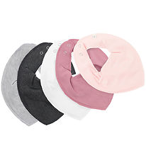 Pippi Teething Bib - 5-Pack - Pointy - Solid - Mauve Orchid