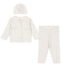 Fanga Fontana Set - Cardigan/Leggings/Beanie - Bello - Punto Blu