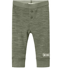 Name It Leggings - NbmWyla - Ull - Þurrkað Sage