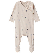 MarMar Jumpsuit w. Feet - Modal/Cotton - Rubello - Air Balloon