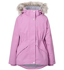 Molo Winter Coat - Cathy Fur - Purple Ray w. Fur