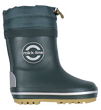 Mikk-Line Rubber Boot w. Lining - Winter Wellies - Darkest Sprou