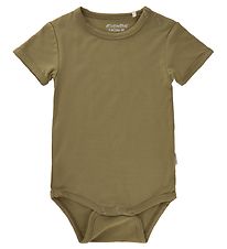 Minymo Romper s/s - Bamboe - Gedroogd Herbs