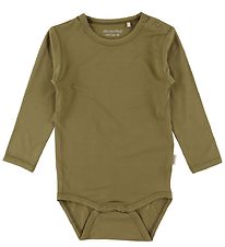 Minymo Romper l/s - Bamboe - Gedroogd Herbs