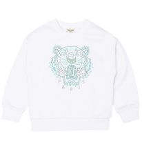 Kenzo Sweatshirt - White/Silver w. Tiger