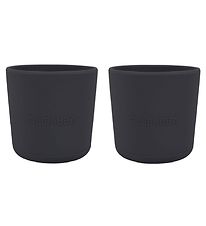 Filibabba Cup - 2-Pack - Silicone - Stone Grey